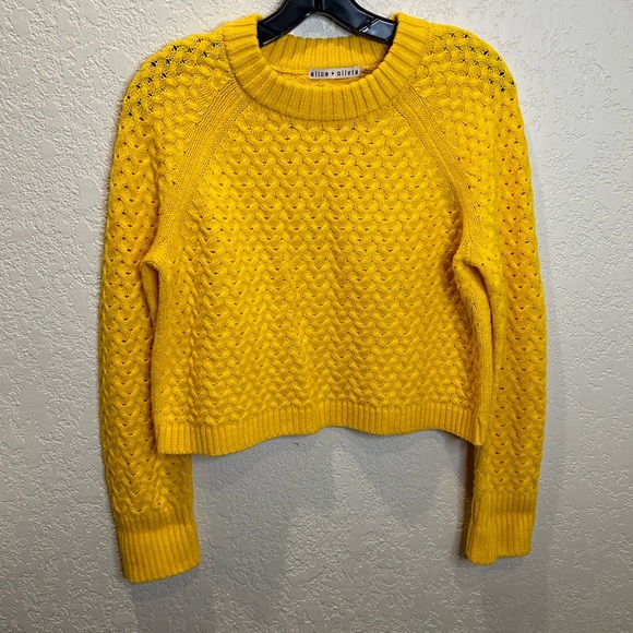 Alice + Olivia Sweaters - Alice and Olivia yellow sweater.